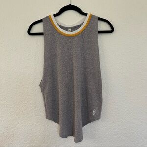 Free People Movement Gray Tank with Open Back